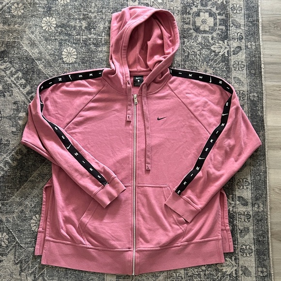 Nike Women's Pink Full-Zip Hoodie - Picture 1 of 4